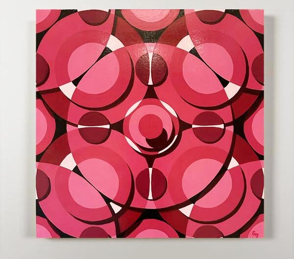 circle fields in pink