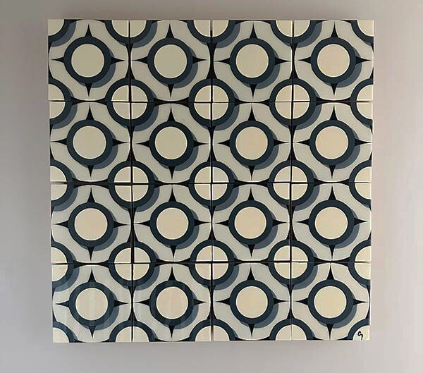 circle fields III  (black & cream)